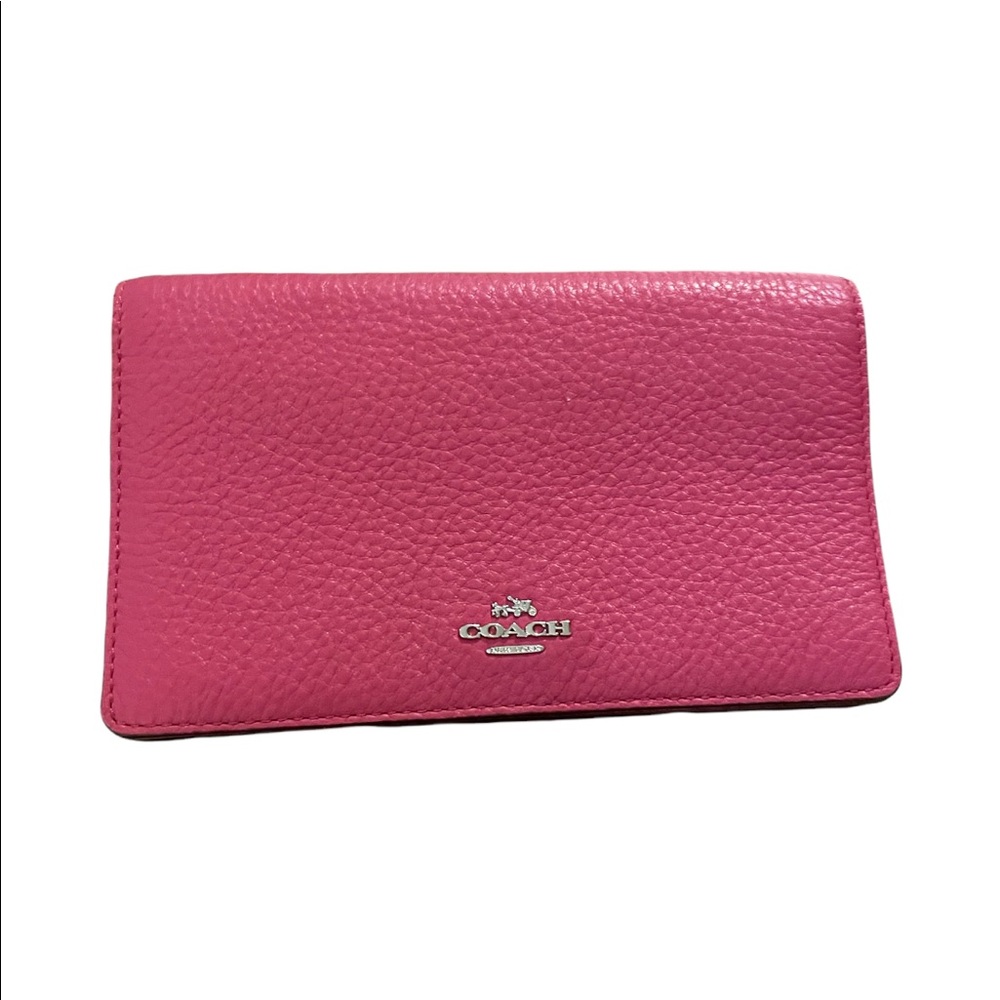 COACH - Pink- Pebble Leather - Cross-body with removable strap -